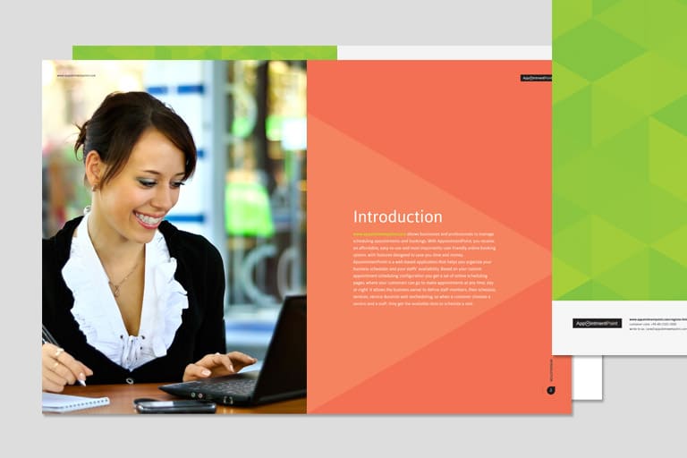 We were involved in designing the corporate communication materials and marketing collateral